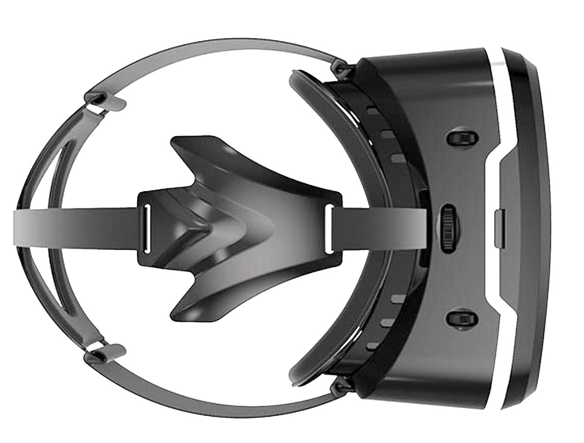 Virtuální realita s brýlemi VR SHINECON: pohled shora