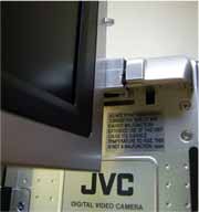 JVC-DX25: Kloub LCD-panelu (Klikni pro větší detail)