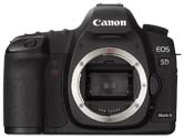 Canon EOS 5D: pohled do stroje bez objektivu (Kliknutí zvětší)