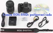 Canon EOS 550D: pořizovací sada (Kliknutí zvětší)