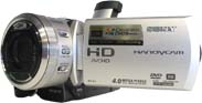 Sony HDR-UX1 v přední perspektivě (Klikni pro zvětšení)