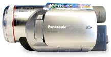 Pohled na Panasonic NV-GS500 zleva (Klikni pro zvětšení)