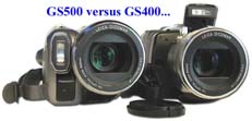 čelní srovnání: GS500 vs. GS400 (Klikni pro zvětšení)
