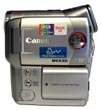 Levý bok kamery Canon MVX35i (Klikni pro zvětšení)