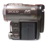 JVC GR-X5 má 3CCD (Kliknutí zvětší jiný pohled)