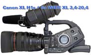 Canon XL H1S s širokoúhlým objektivem (Kliknutí zvětší)