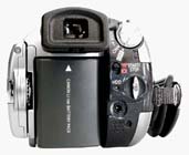 Canon HG10: Detail ovládání zezadu (Klikni pro zvětšení)