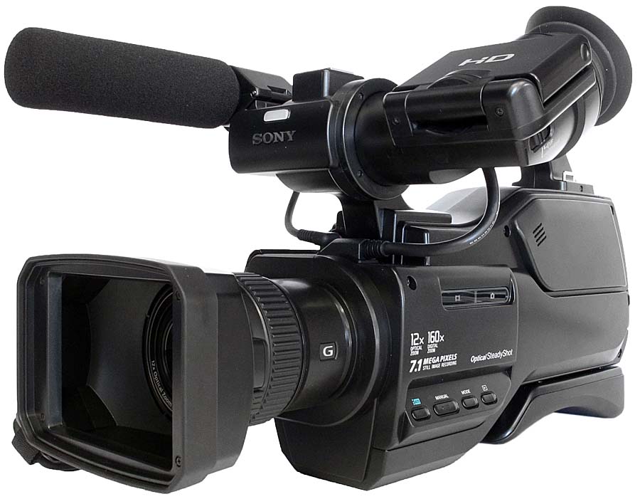 Krásná STROJOVNA Sony HXR-MC200 v perspektivě...