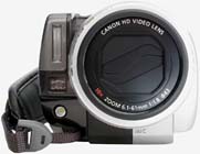 Canon HG10 v detailu zepředu (Klikni pro zvětšení)