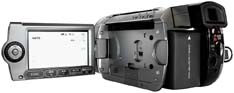 Canon HG10: prvky pod LCD-panelem (Klikni pro zvětšení)
