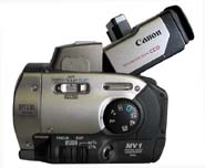 První digitální Canon: MV1 z r.1996 (Klikni pro zvětšení)