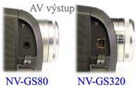 Srovnání AV-výstupů GS80 a GS320 (Kliknutí zvětší)