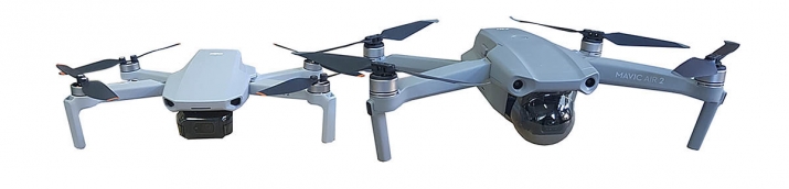 Názorné srovnání DRONŮ DJI Mini 2 a DJI MAVIC AIR 2