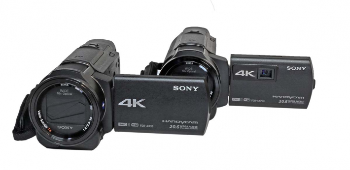 Sony HDR-AXP33 vedle AX33 bez P...