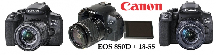 Zrcadlovka Canon EOS 850D s objektivem 18-55 mm