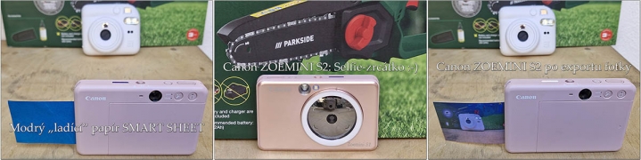 Canon ZOEMINI S2 v názorných detailech při práci...