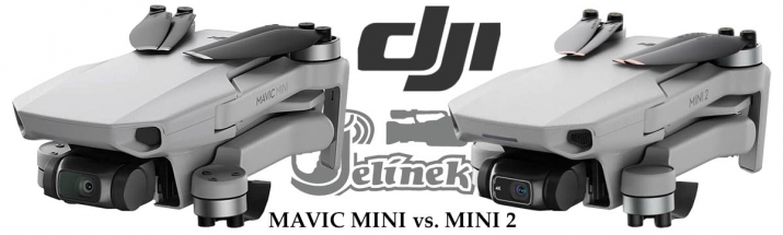 Srovnání DRONŮ DJI MAVIC MINI a DJI MINI 2 u sebe 