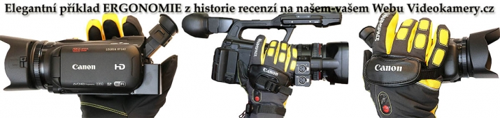 Krásný příklad experimentální ERGONOMIE Videokamer