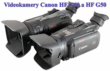 Videokamery Canon HF G60 a HF G50: srovnání