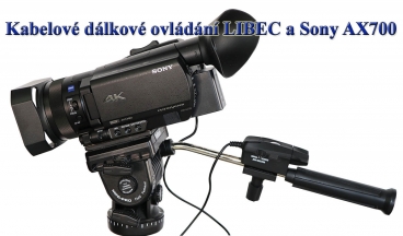LANC-ovládání LIBEC s videokamerou Sony AX700...