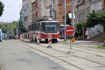 Minská ulice v rekonstrukci v roce 2016 - Lucerna