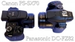 Srovnávané fotoaparáty Panasonic a Canon: ovládání...