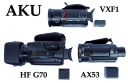 Srovnání akumulátorů v recenzi kamery Canon HF G70 