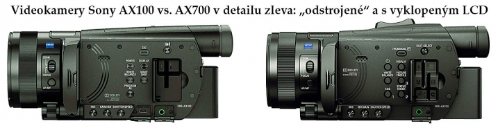 Krásné VIDEOKAMERY Sony FDR-AX100 a FDR-AX700