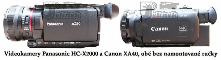 Videokamery Panasonic HC-X2000 a Canon XA40