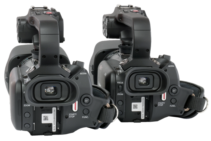 Videokamery Canon XA11 a XA30: srovnání zezadu