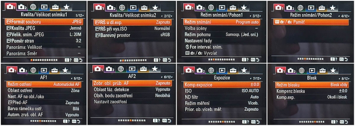 Sony ZV-1: prvních 8 položek z nejrozsáhlejší nabídky