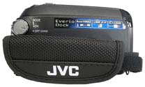 JVC GZ-MG575 v detailu z pravoboku (Klikni pro zvětšení)