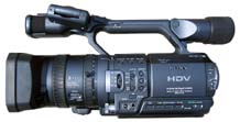 První předvoj formátu HDV: Sony FX1 (Klikni pro zvětšení)