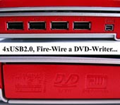 4xUSB2.0 a DVD-vypalovačka (Klikni pro zvětšení)