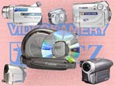 Některé nedávné modely DVD-videokamer (Kliknutí zvětší)