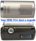 Sony TG3 v pohledech shora a zespodu (Klikni pro zvětšení)
