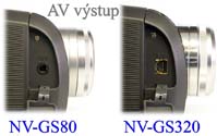 AV-výstupy GS80 a GS320: srovnání (Klikni pro zvětšení)