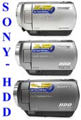 Trojice nových HDD-kamer Sony (Klikni pro zvětšení)