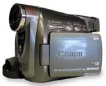 Canon MV880X z přední perspektivy (Klikni pro zvětšení)