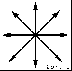 Obr.1: Nepolarizované světlo - schéma (Klikni pro zvětšení)