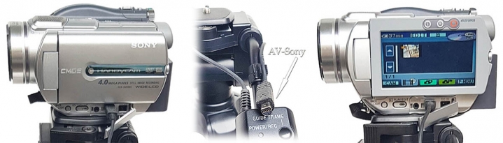 MULTI-stativ Sony VCT-50AV v názorných Foto-detailech