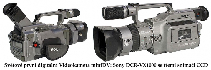 Světově první digitální Videokamera Sony DCR-VX1000