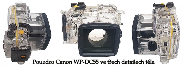 Pouzdro Canon WP-DC55 v dalších 3 detailech těla...