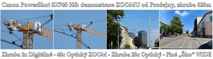 Demonstrace transfokátoru u naší Prodejny: 620 metrů