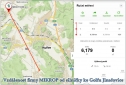 Názorná mapka vzdálenosti firmy MIKROP z místa focení 