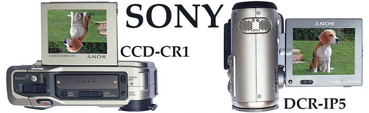 Názorné srovnání kamer SONY CR1 a IP5 a jejich velikostí
