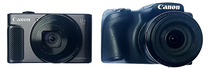 Kompaktní ultrazoomy Canon SX620 a SX430 u sebe... 