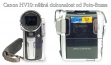 Videokamera Canon HV10 ve dvou detailech svého těla