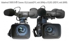 Duo masivních Videokamer Canon XL2 a XLH1 zepředu