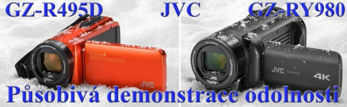 Vodotěsné videokamery JVC GZ-R495 a GZ-RY980